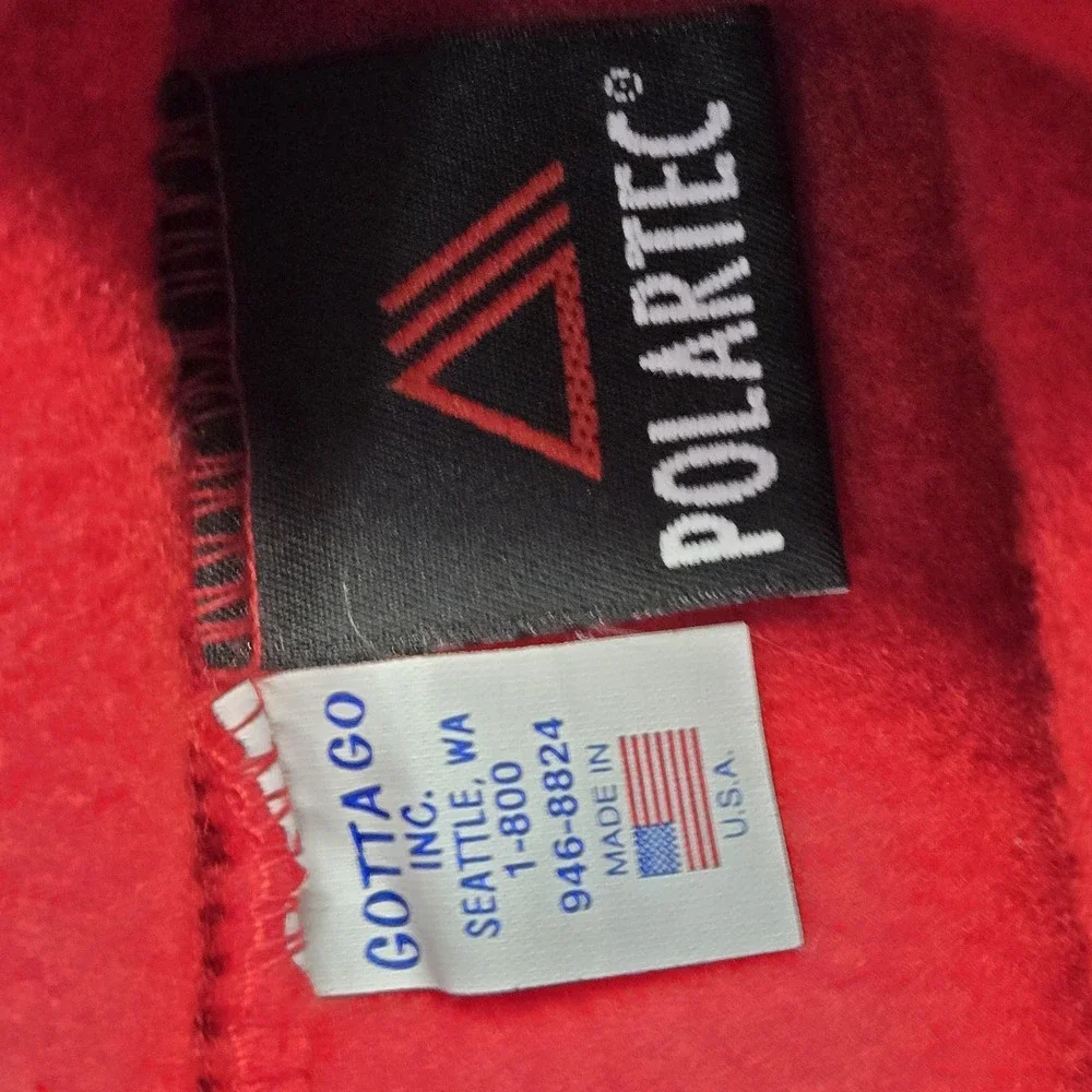 Head Sokz Balaclava Unisex One Size Red Fleece Thermal Neck‎ Flap Adjustable